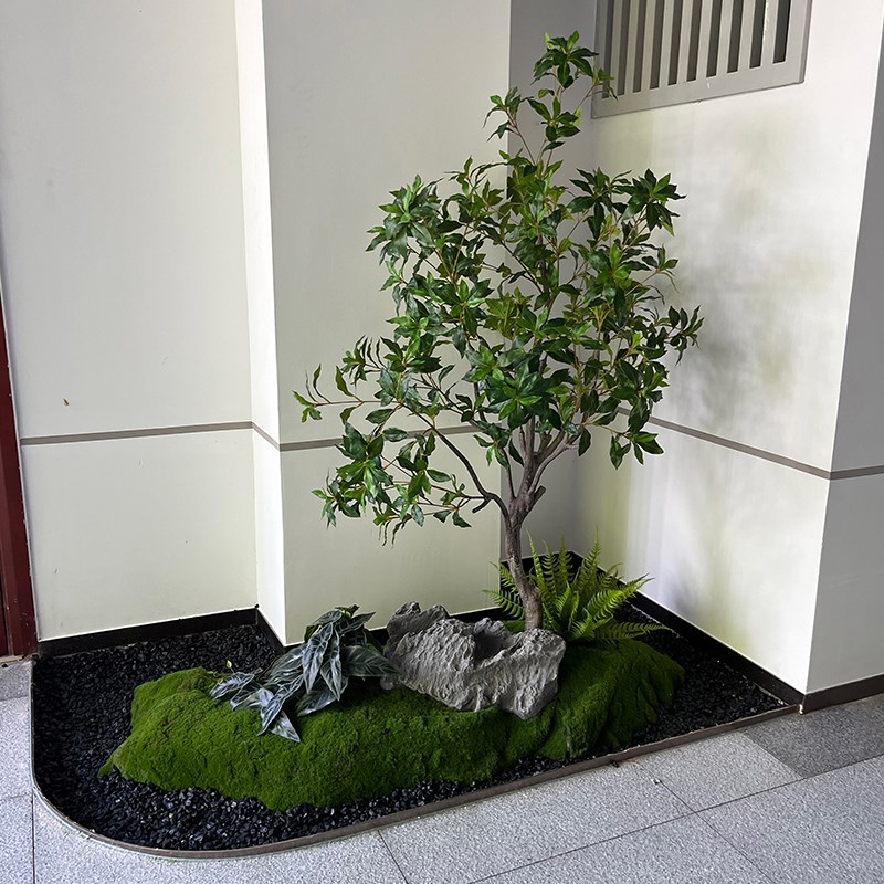 端仿真马醉木造景仿生绿植装饰树室内大型假树天井景观
