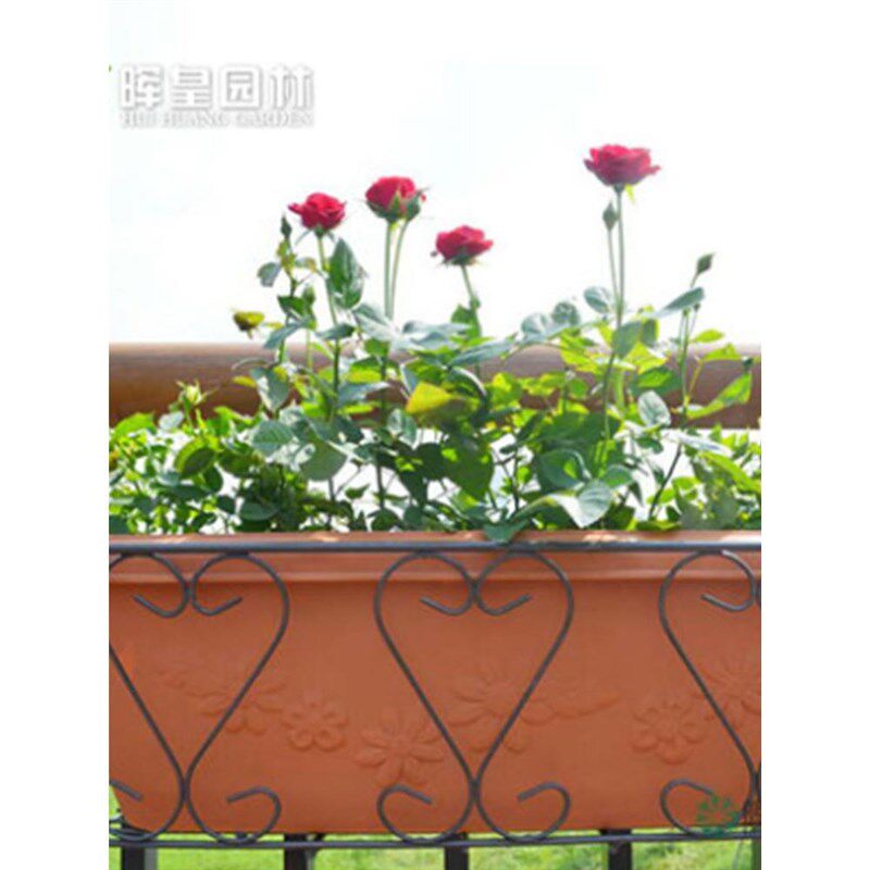 铁艺阳台盆挂架卉绿植铁架阳台园艺种植栏杆铁架壁挂架