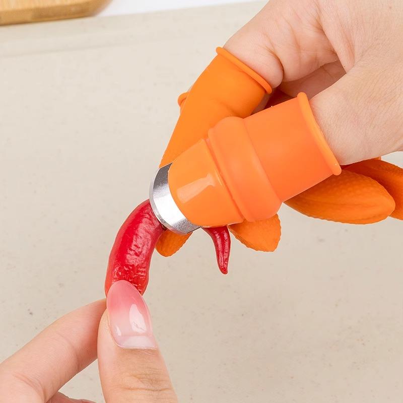 摘菜拇指刀防保护神器指甲手套剥豆摘择豆角工具指头手指套择菜