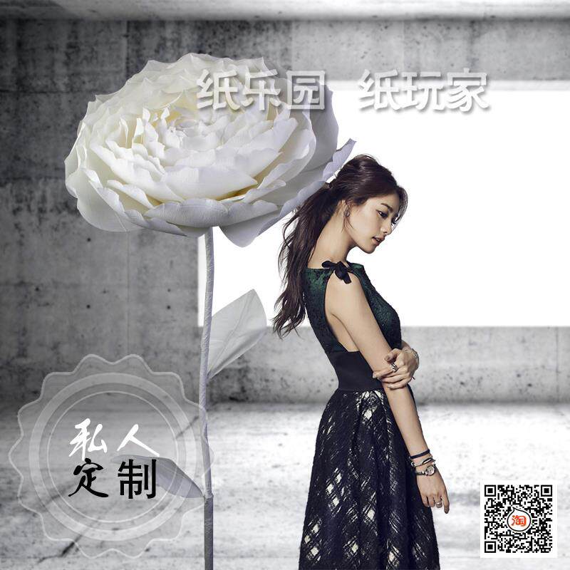 【纸玩家】免费打样 大型纸花设计(橱窗装饰 婚礼婚庆布置 影楼)