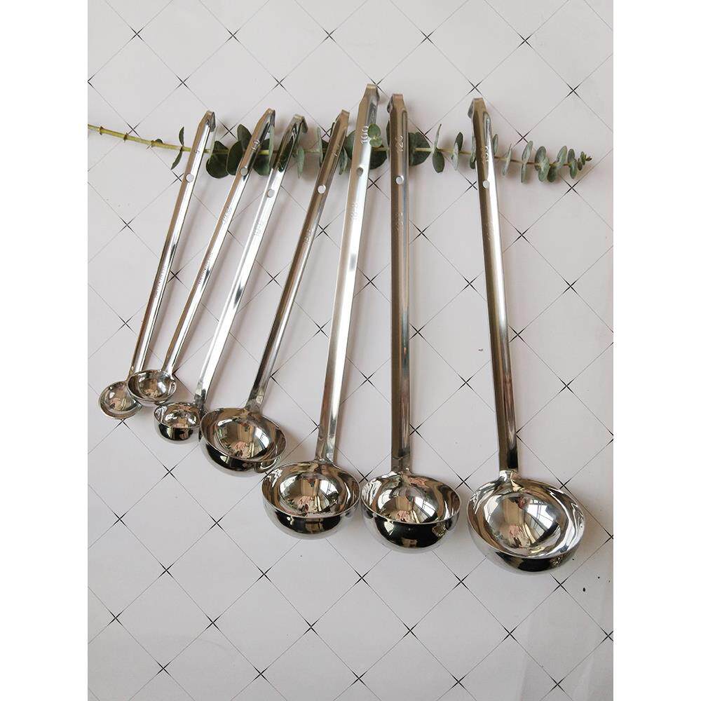 一体定量汤勺计量勺不锈钢盎司勺5/7/10/20/25/30/40/45/60/100cc