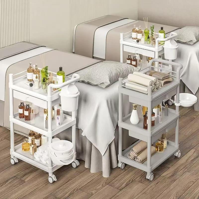 美容院推车置物架子纹绣火罐美甲厨房气泡仪器专用欧式工具车包邮