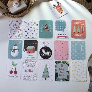 twinklekids日志卡4寸小卡好看卡通相册配件ins风记录小卡双面