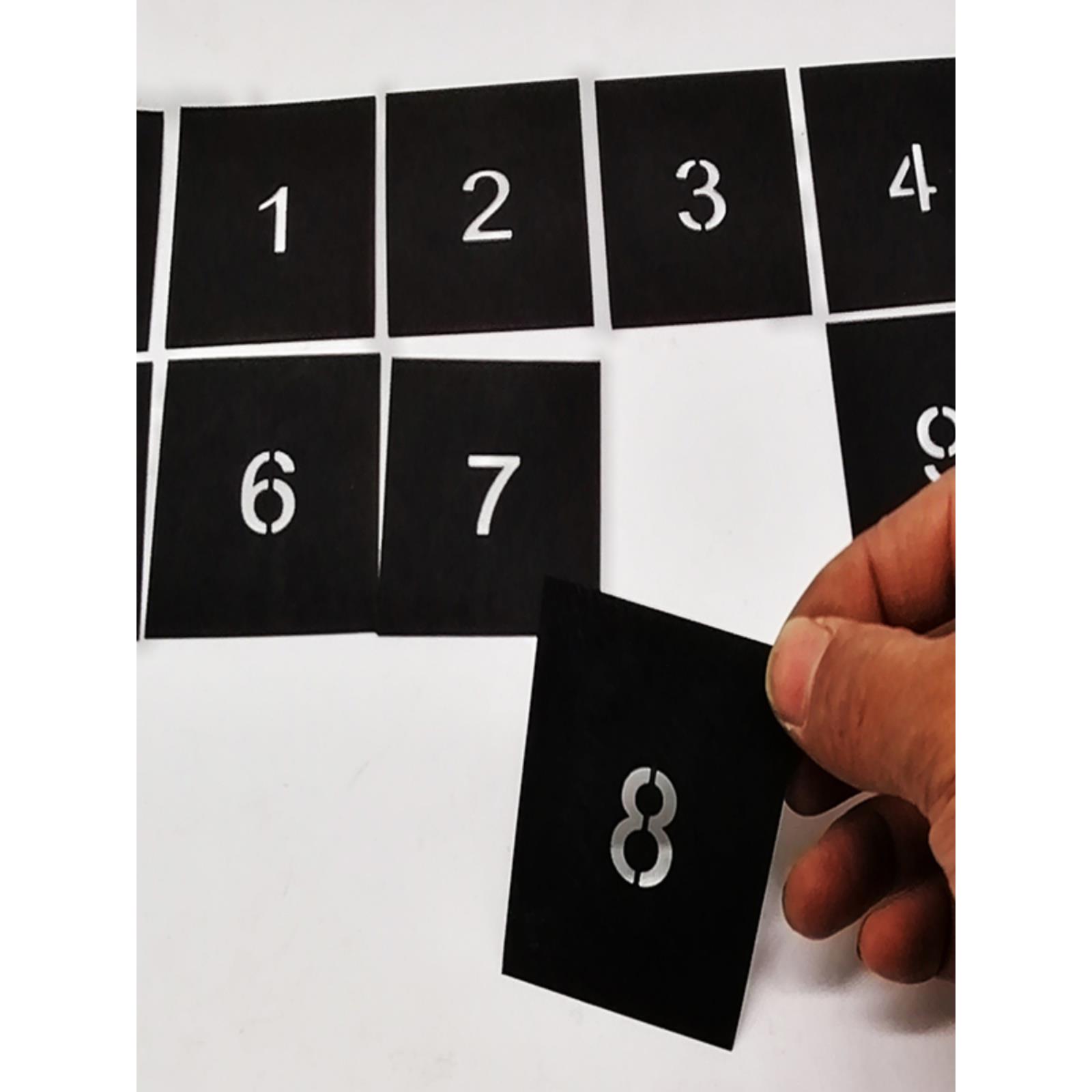 镂空喷漆数字母心0-9A-Z模板雕刻漏PVC塑胶料广告印编号涂刷定制