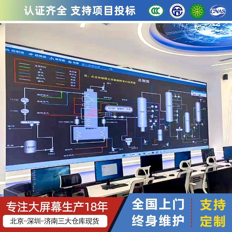 室内led显示屏展厅大数据高清大屏p2p1.5led拼接屏