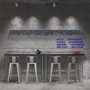实木吧台桌子商用酒吧奶茶店桌椅组合家用靠墙长条高脚桌阳台 新款