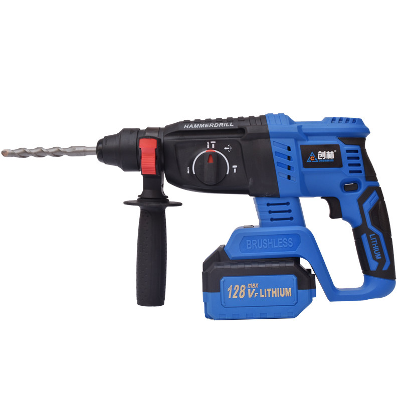 创林锂电电锤钻无线冲击钻无刷电锤钻大功率26电钻128V充电锤钻多