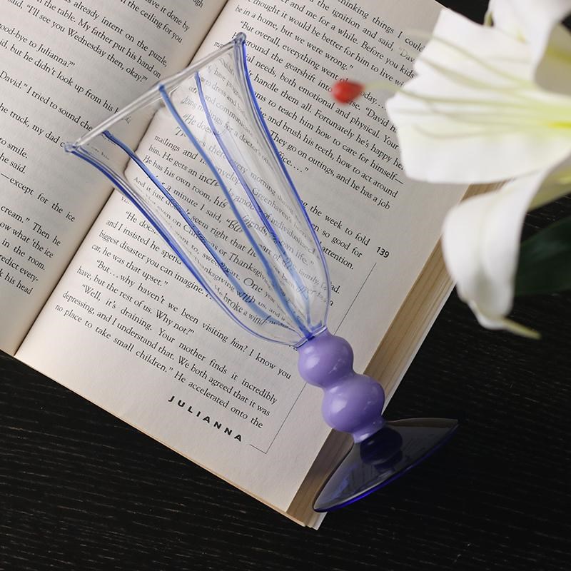 法式复古热红酒杯女生高颜值白葡萄酒杯香槟杯微醺鸡尾酒高脚杯子