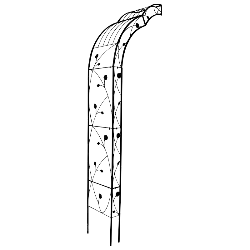 半边拱门花架铁艺阳台花园室外户外庭院铁线莲月季葡萄架爬藤架子