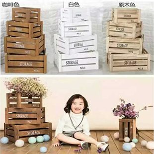 婚礼迎宾区布置森系婚庆道具复古木盒四件套摆件婚庆用品收纳木盒