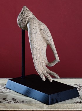 家居酒柜装饰品古典中式仿古工艺品博古架摆件玄关禅意摆件佛手