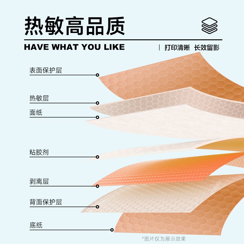 德佟印立方P0家用标签打印机适用标签便签姓名贴透明贴个性自定义