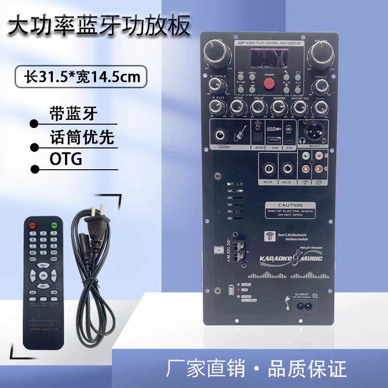 大功率DSP带OTG声卡广场舞蓝牙拉杆音响改装功放板改装主板带充电