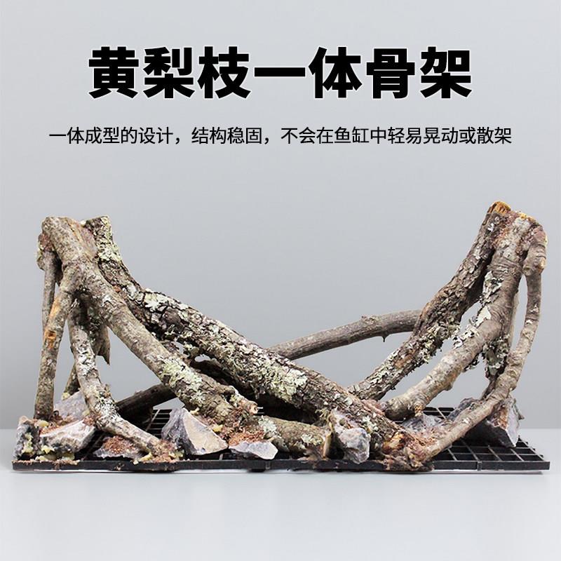 南美缸黄梨枝沉木 生态鱼缸造景骨架 天然水族造景素材