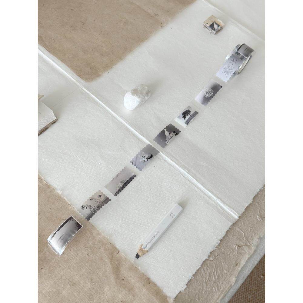 [梦中之梦]邮票Washi磁带bbbb8图片流通| 5m总长度|单张图片50*25