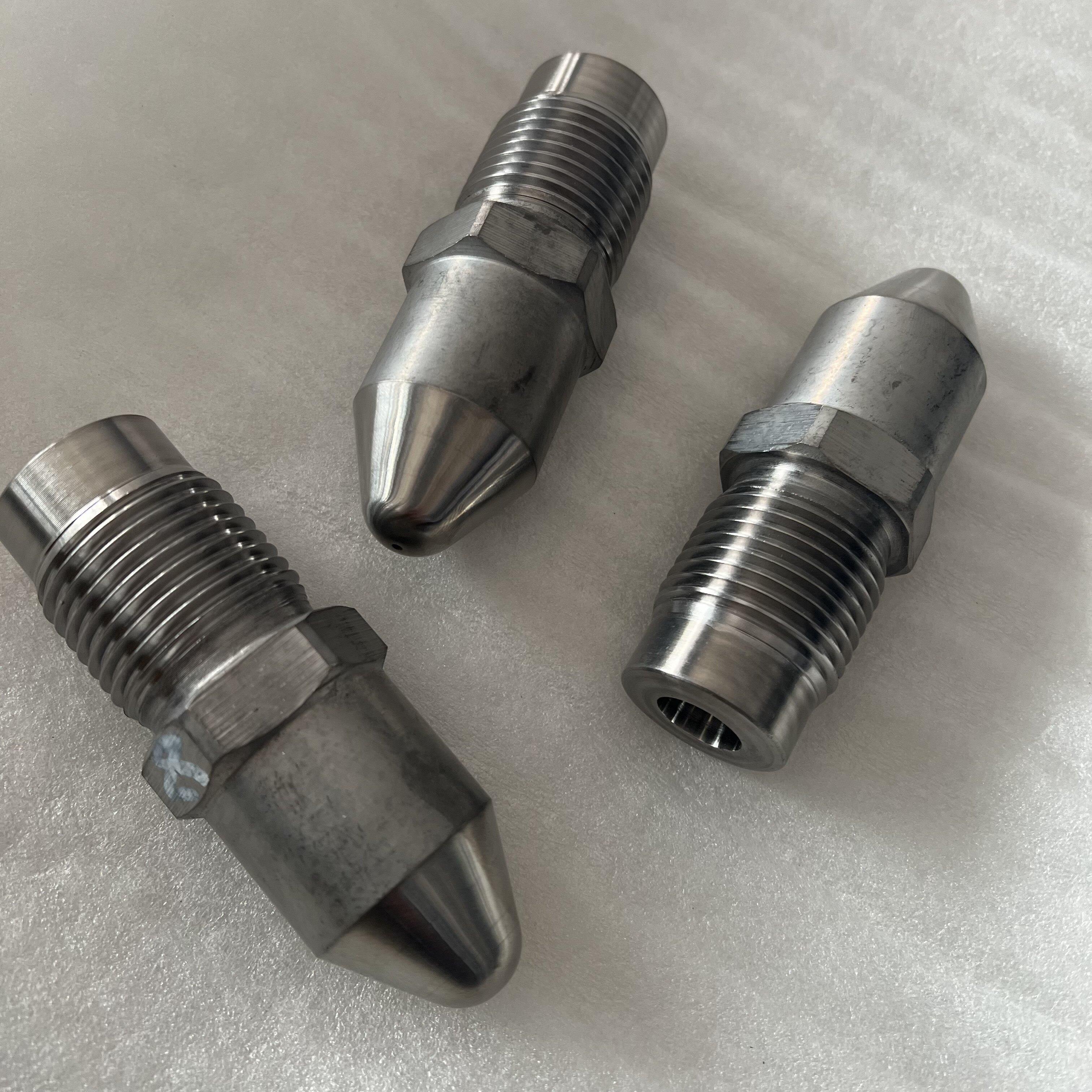 朗格注塑机氮化加硬射嘴36X3X110加长法兰喷嘴头加硬喷嘴孔径2MM