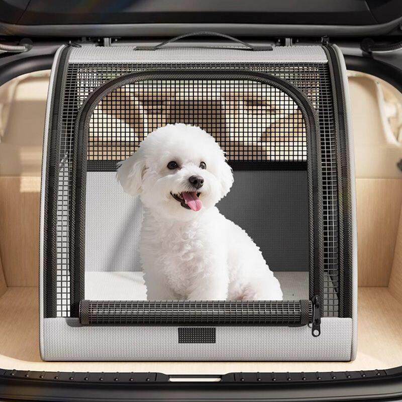车载狗笼便携式可折叠中型犬宠物箱包防水透气多功能宠物便携