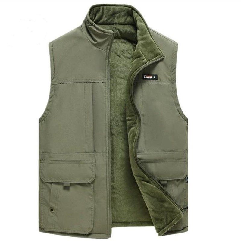 【双面穿】中老年人男士加绒加厚马甲爸爸装冬季保暖背心爷爷外套,男装,常规马甲,淘宝优惠券,粉丝福利购,淘宝优惠卷