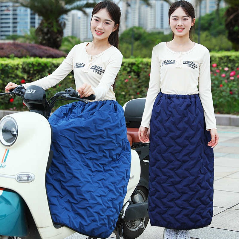冬季电动车挡风被挡风衣护膝防风裙男女防水防雨通用骑行新款特厚