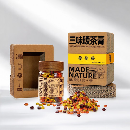 安然直播 三味暖茶膏生姜玫瑰茶膏 灵芝 茶膏菊花茶膏组合装 z