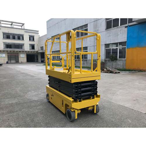 平台升降可移动的仓库电动升降机全剪叉登高梯移动电动升降平台