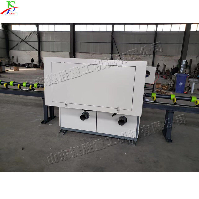 带进料圆管外壁抛光机金属工件外圆抛光除锈机双组抛光轮外壁砂光