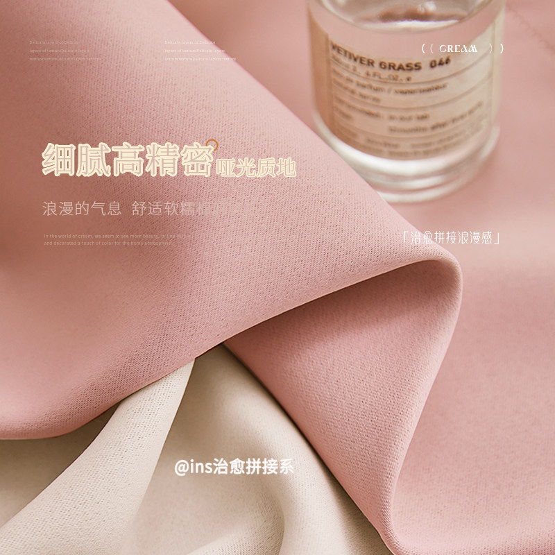 女孩房间窗帘遮光2023新款女生卧室儿童房飘窗挂钩客厅隔热遮阳布