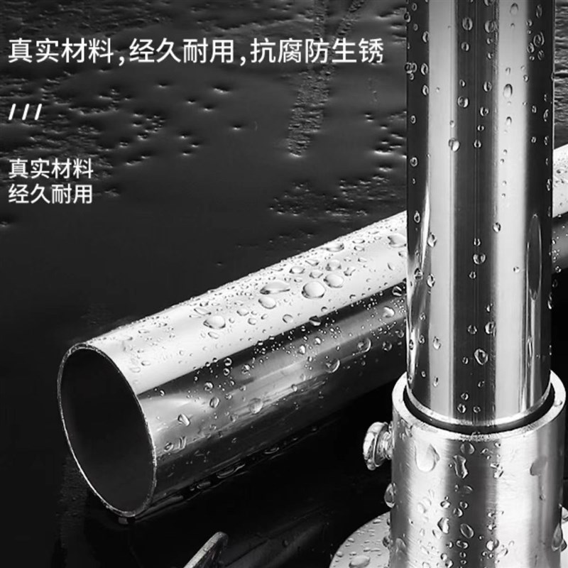 不锈钢圆管特厚挂衣杆晾衣杆阳台调挂衣杆衣橱衣架挂杆衣柜挂衣杆