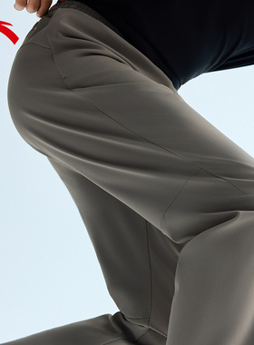 【林孝埈同款】安踏大师腰型动裤丨舒乐加绒运动长裤男152547510N