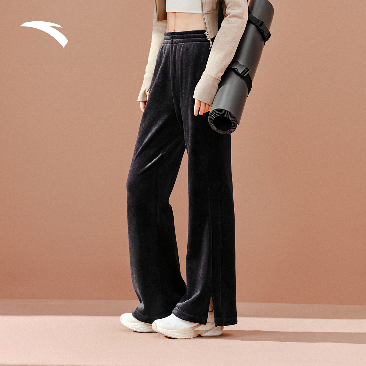 安踏自由裤丨灯芯绒阔腿女