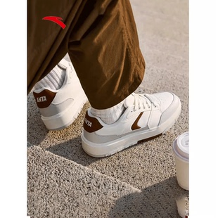 安踏982月影丨低帮休闲板鞋男百搭滑板鞋潮流运动鞋男鞋112518060