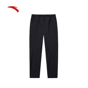 安踏新款加绒运动长裤男秋冬季防泼水休闲直筒裤子152547510N-OP