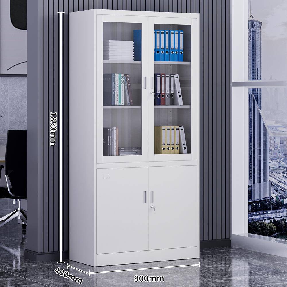 钢制办公室铁皮文件柜财务资料档案柜带锁凭证柜抽屉矮柜储物柜子