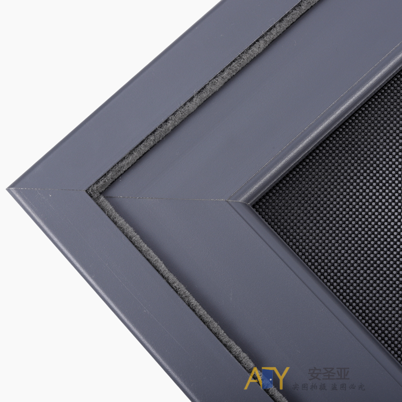 定制内开带锁可拆卸304金刚网纱窗网自装框中框铝合金平开防蚊盗