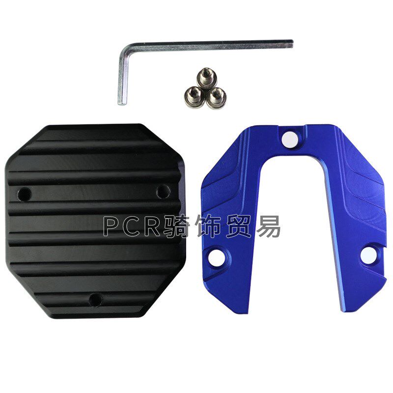 电动车侧边撑加大底座脚撑加宽防滑边撑套踏板车单支垫改装零配件