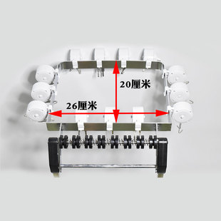 烫发机器吊臂 方管烫发机支架吊杠子架拉线盒支架烫发机挂钩数码