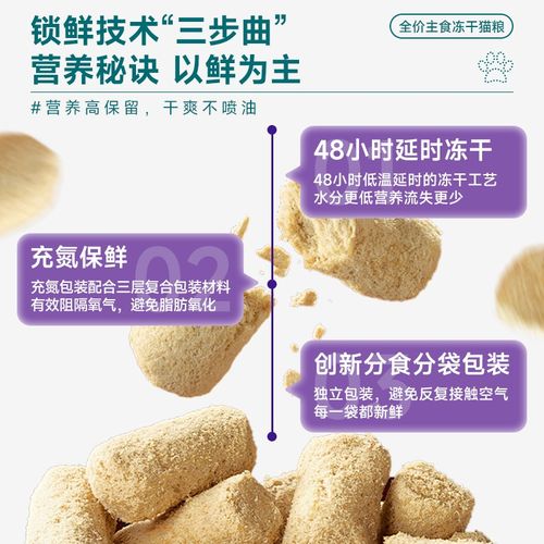 梁小妖全价主食冻干猫咪鸡肉增肥发腮无谷营养高蛋白通用成幼猫粮