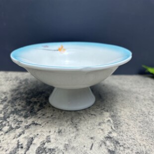 创意陶瓷高脚碗雪糕杯酸奶甜品碗商用家用小吃碗餐厅凉菜碟蘸水碗