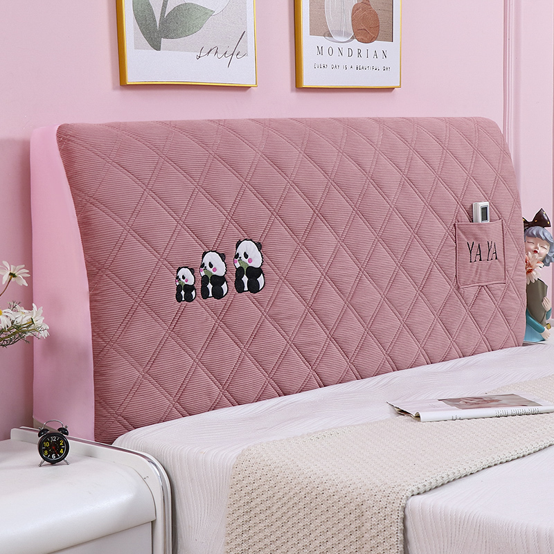 牀头套罩2023新款软包盖布高档全包高级感可拆洗木皮牀头靠背罩套