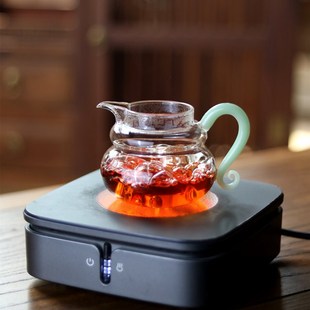 葫芦器型公道杯耐热玻璃茶海分茶器单个鹰嘴彩色凤尾把手公杯 新款