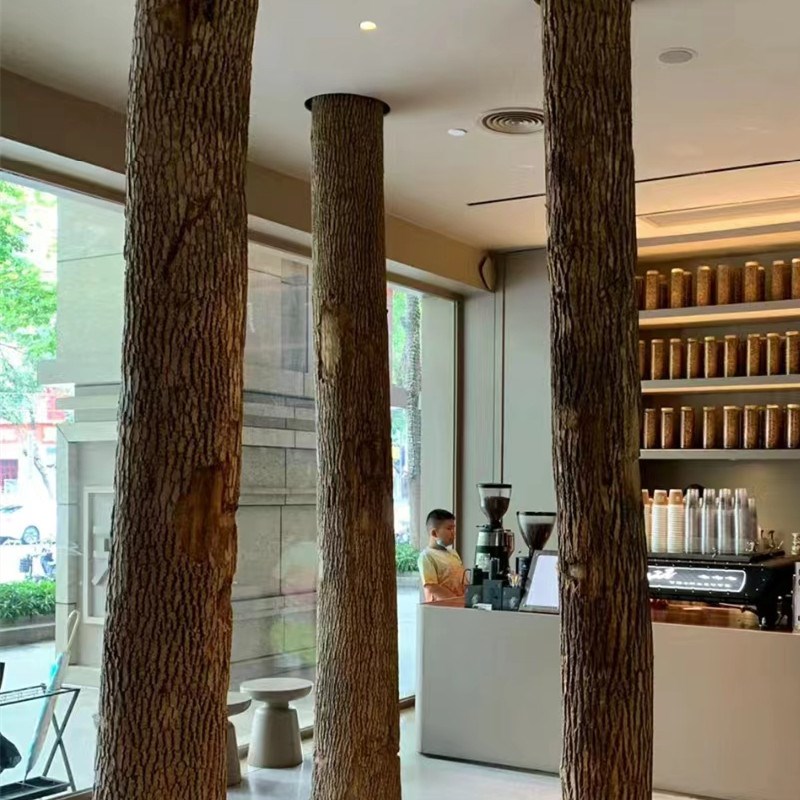 树枝树干装饰枯木咖啡厅民宿装饰干树枝造景木头摆件北欧圆木柱子