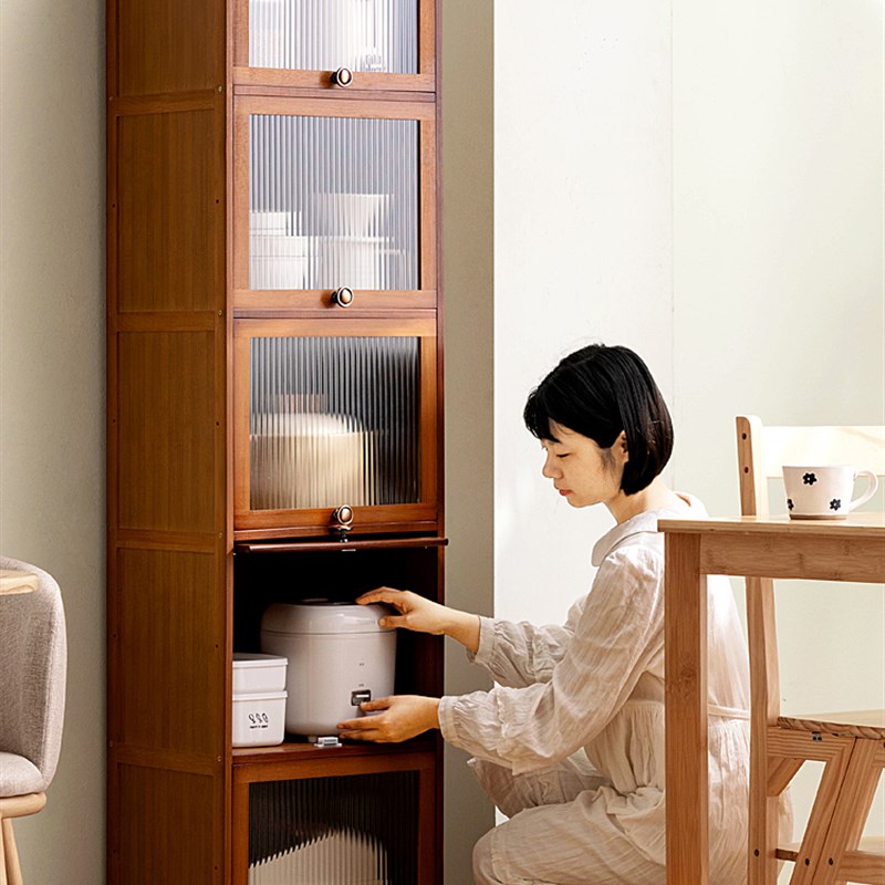 夹缝餐边柜子收纳柜厨房整体橱柜置物架茶水边柜客厅靠墙酒柜立柜