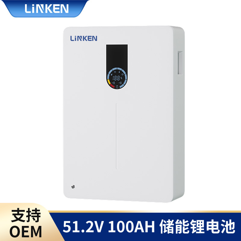 壁挂51.2V 100Ah家庭储能A品电芯系统太阳能发电离网供电电池