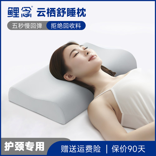 鲤念记忆棉枕头枕芯一对护颈椎助睡眠成人睡觉专用官方旗舰店家用
