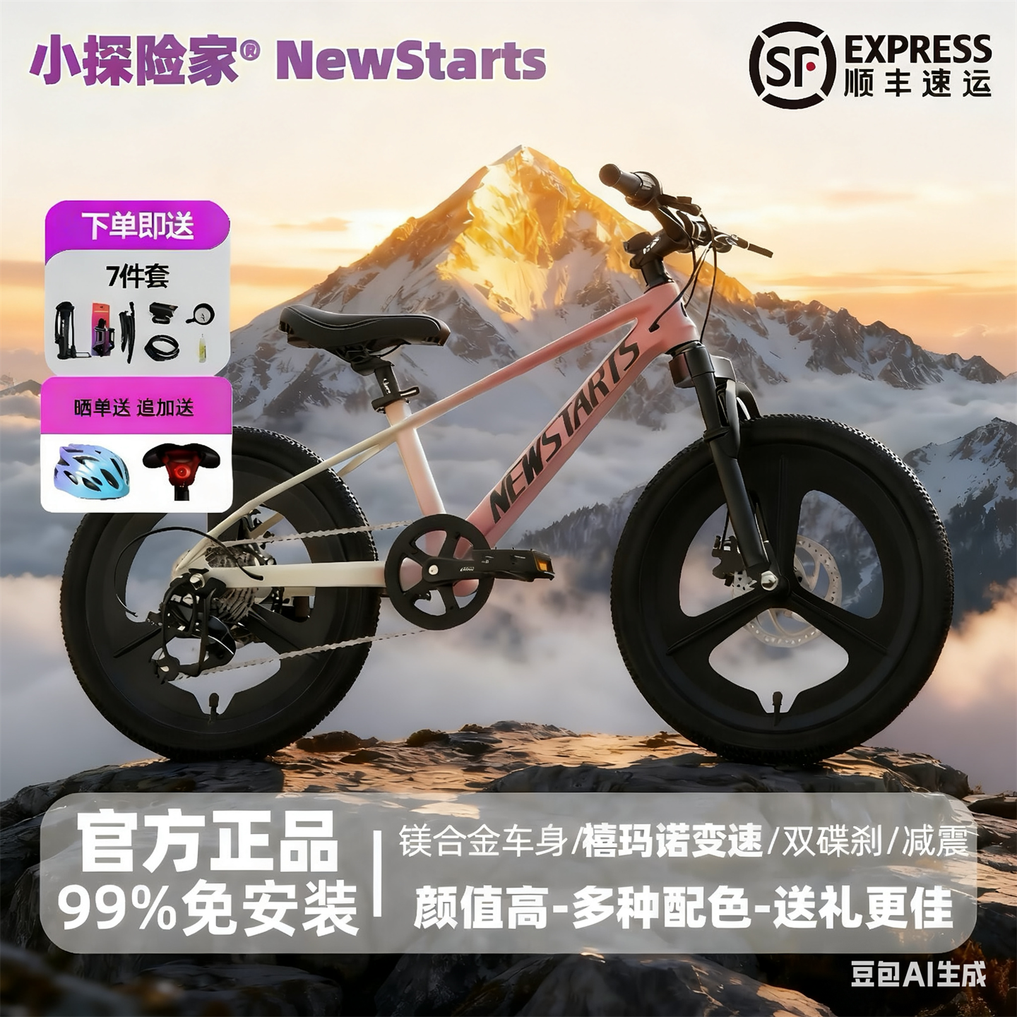 2025款儿童自行车男女孩6-8-10到12-15岁18-20-22-24寸变速山地车