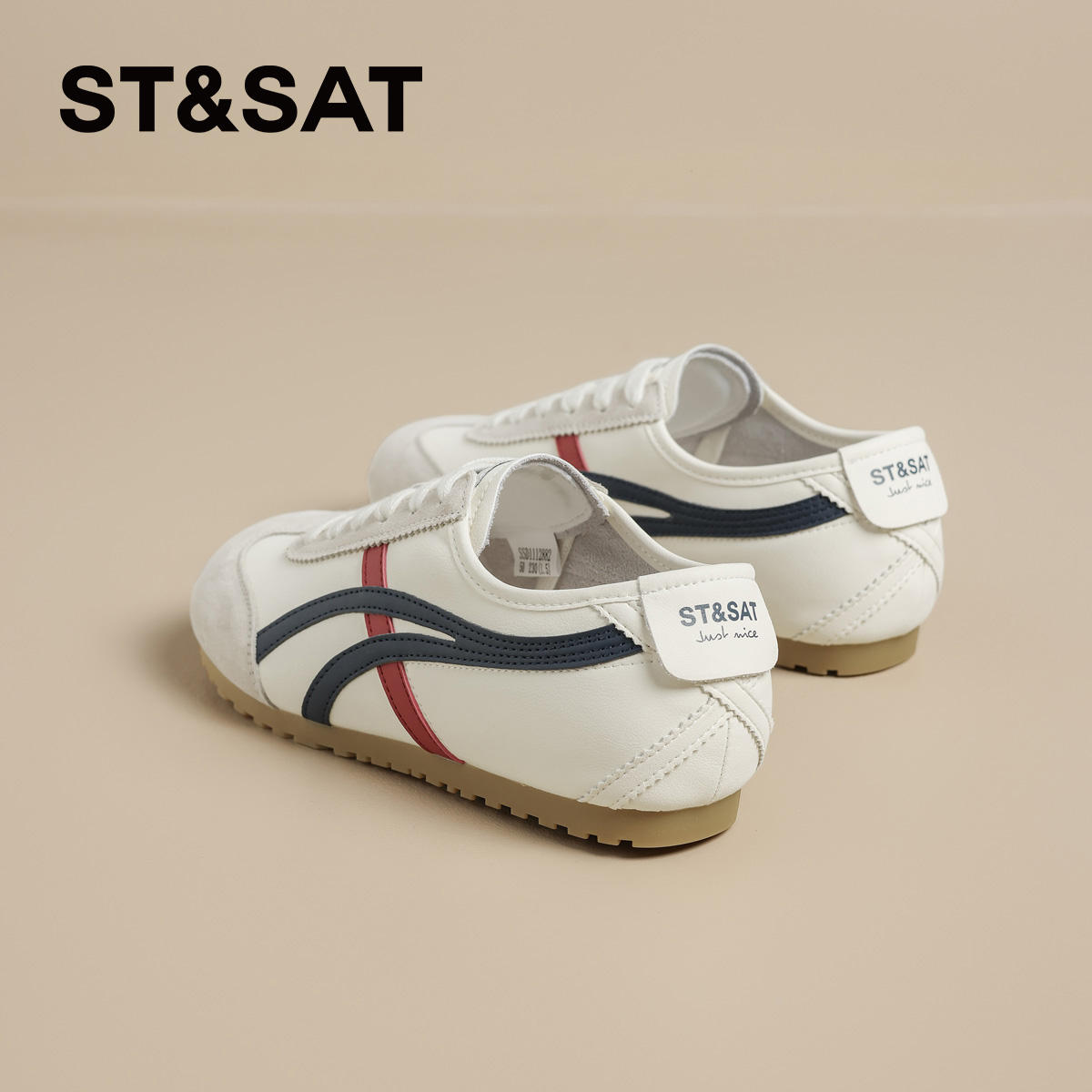 星期六爆款德训鞋女款拼色显脚小