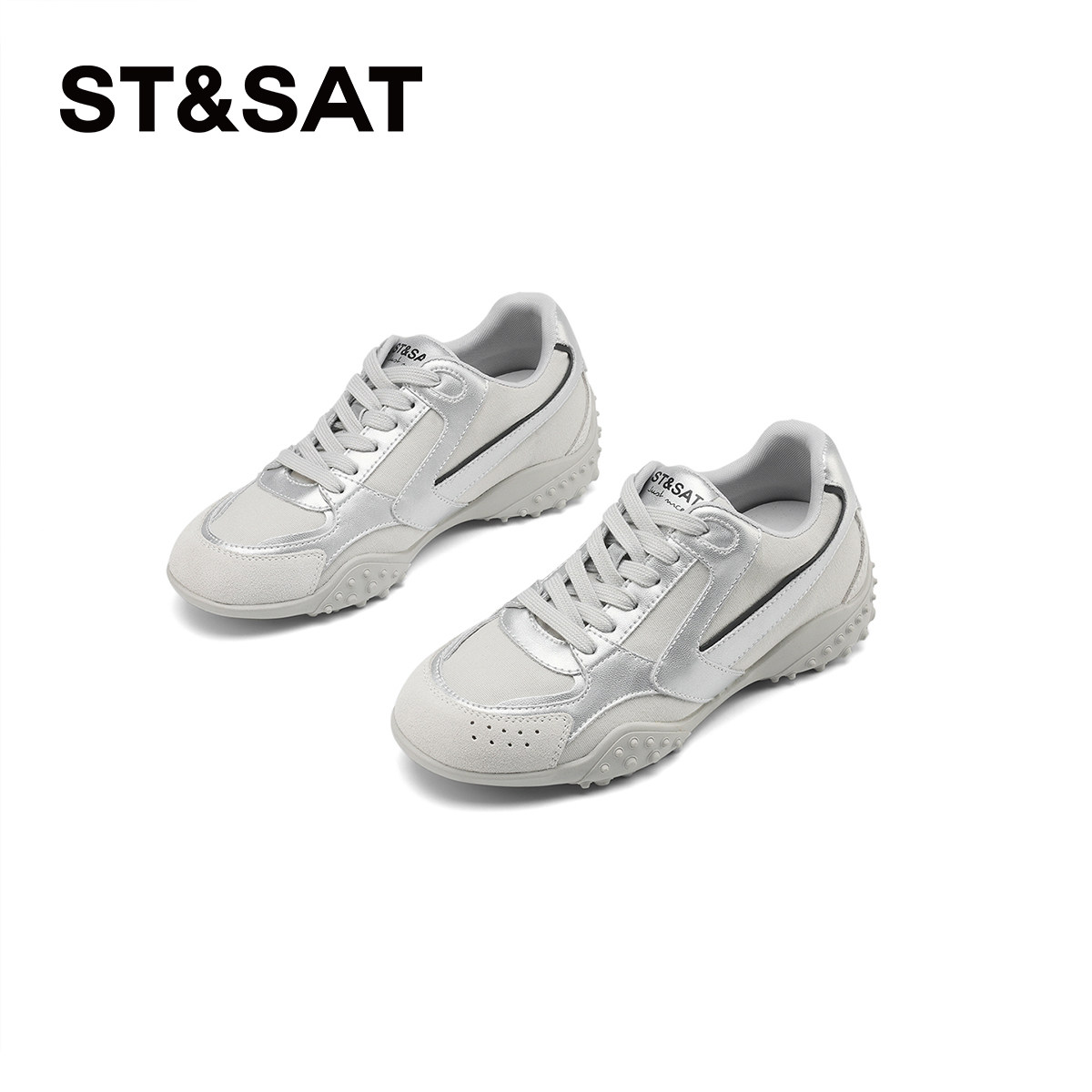 星期六时尚休闲鞋真皮女士内增高