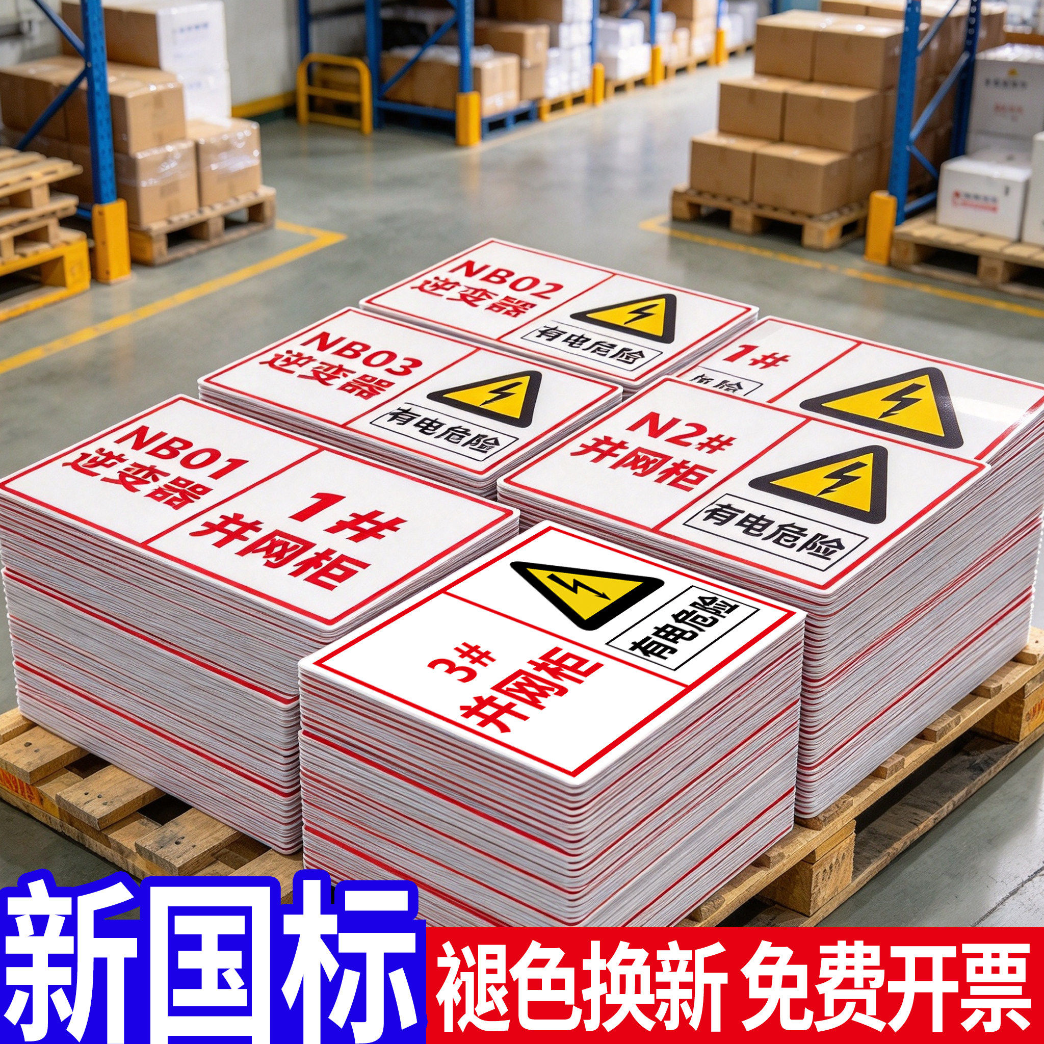 逆变器标识牌逆变器标识贴可定制