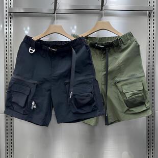 重工薄款 夏季 工装 休闲裤 男 男士 多口袋百搭直筒速干五分运动裤 短裤