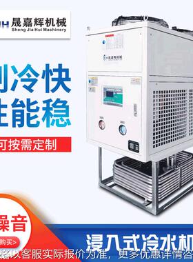 厂家供应工业浸入式冷水机 油池浸入式油冷机 切削液冷却制冷机组